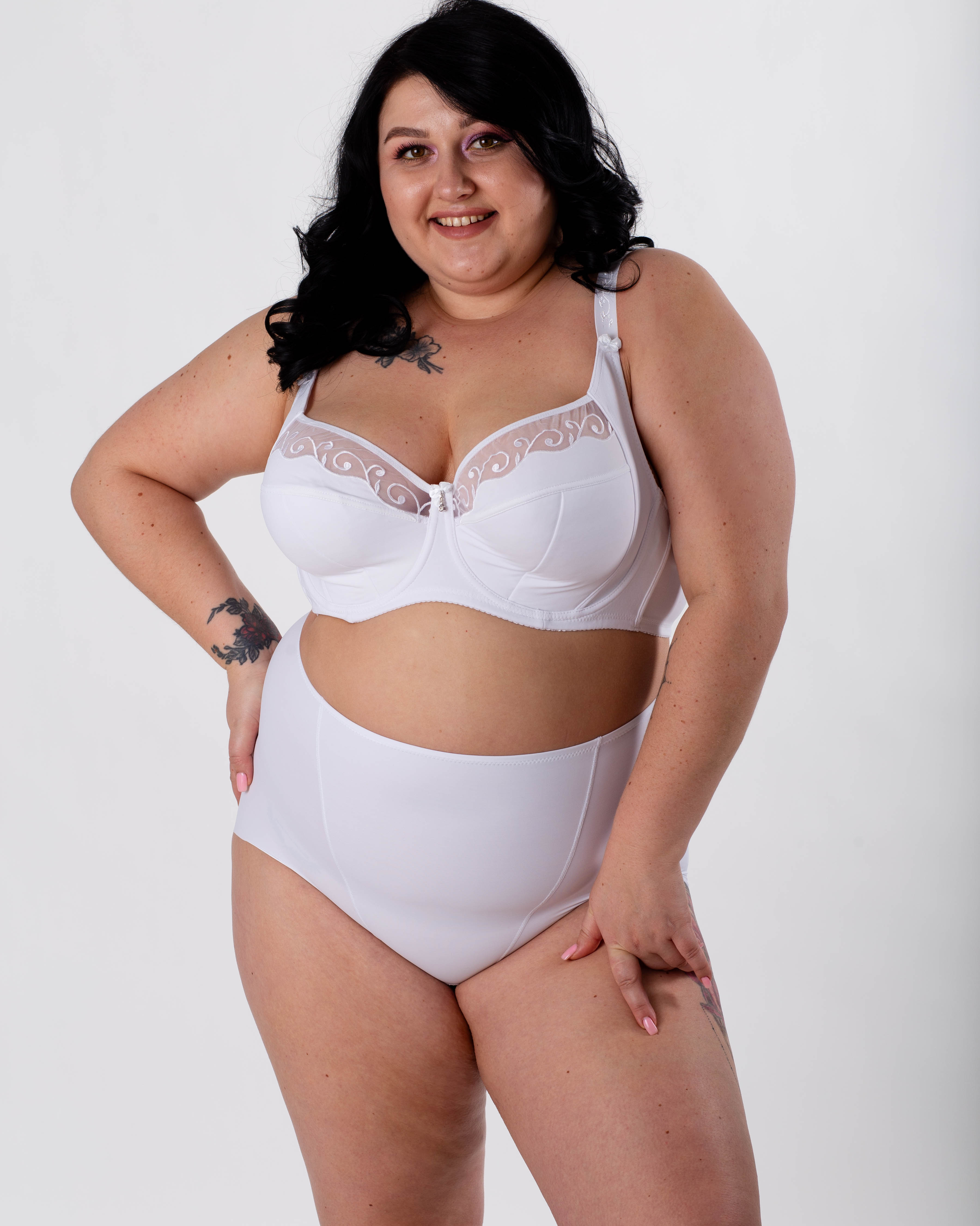 Жіночі безшовні трусики  lanny mode 5008 білі 3952-7